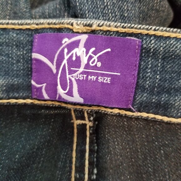 Just My Size JMS Stretch Classic Straight Leg Denim Jeans Dark Wash 20WS NWT - Picture 7 of 11